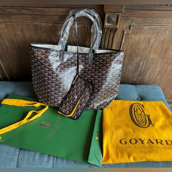 Goyard Saint Louis PM Tote - Black and Brown new with tags, authentic! - Picture 2 of 5